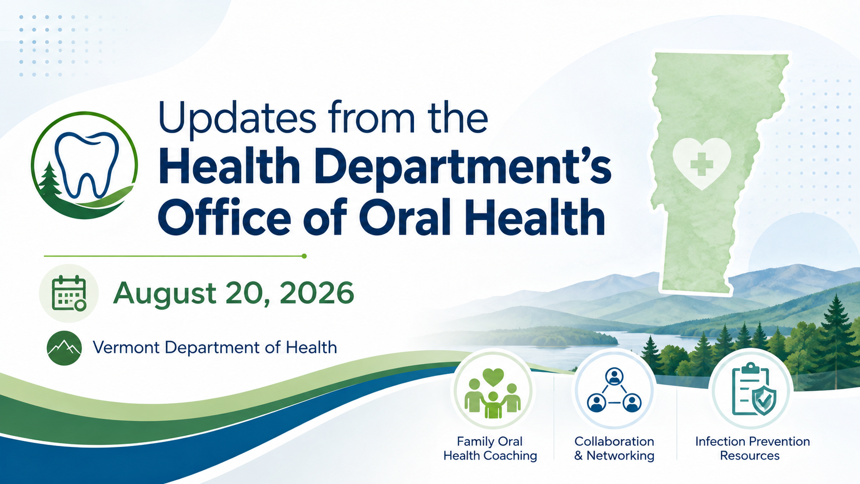 Updates from the Health Department Office of Oral Health - August 20, 2026