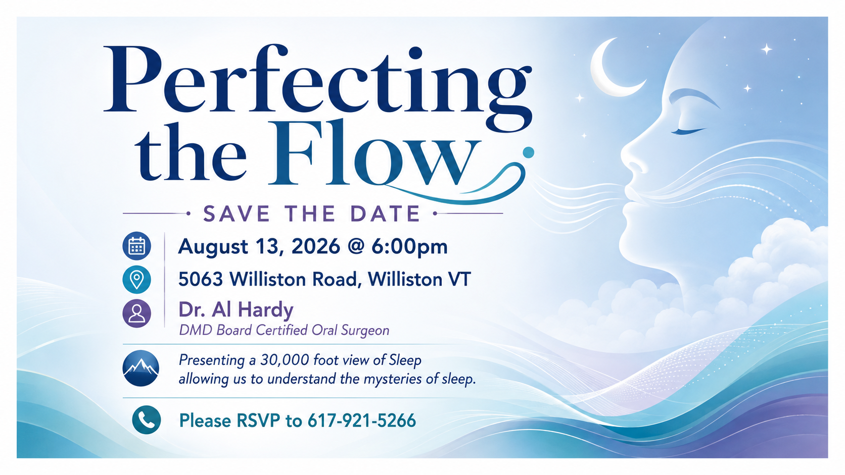 Perfecting the Flow - Save the Date, August 13, 2026